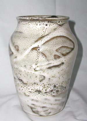 Vase "paysage hivernal"